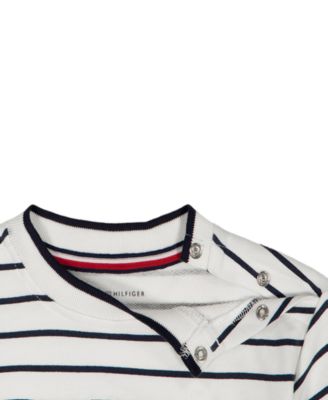 Boys' 2T-7 Striped French Terry T-Shirt and Shorts, 2-Piece Set