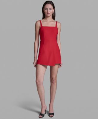 Women's Sleeveless Mini Romper Dress