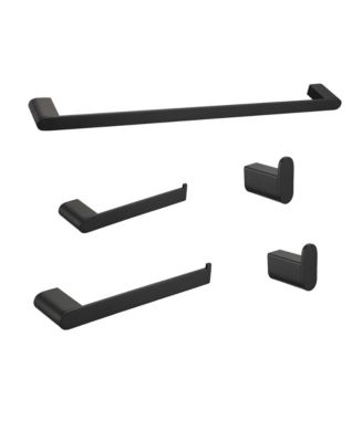 5- Piece Bathroom Accessories Set, Stainless Steel Bathroom Hardware Set, Bath Towel Bar, Towel Hooks and Towel Racks