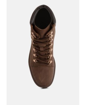 Womens shirly soft leather lace-up boots