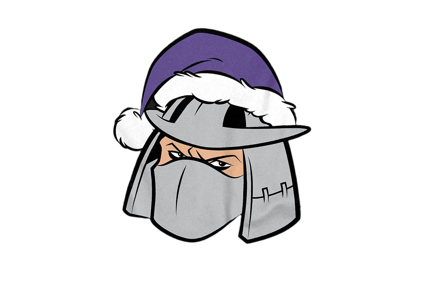 Men's TMNT Shredder Christmas Hat T-Shirt