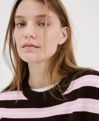 Women's Knit Striped Sweater