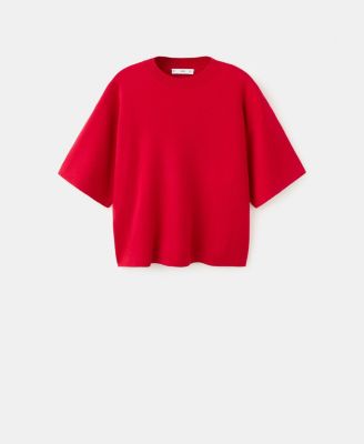 Women's Oversize Short Sleeve Sweater
