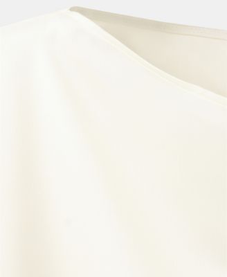 Women's Ruched Satin Blouse