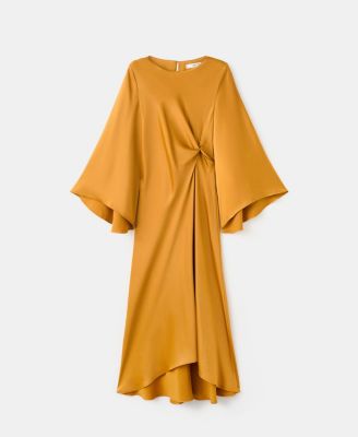 Women's Ruched Satin Dress