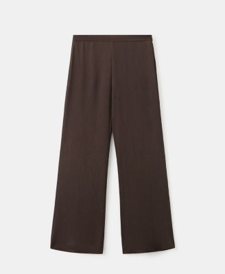 Women's Satin Straight-Fit Pants