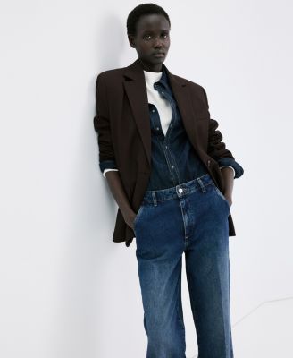 Women's Wide Leg Mid-Rise Jeans