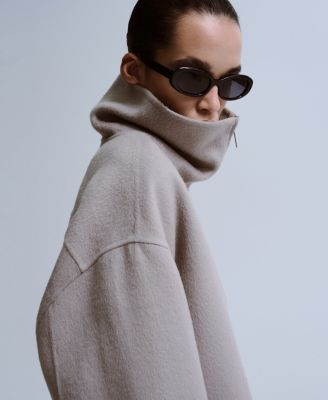 Women's Wool Funnel-Neck Jacket