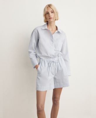 Women's Cotton Striped Pajama Shorts