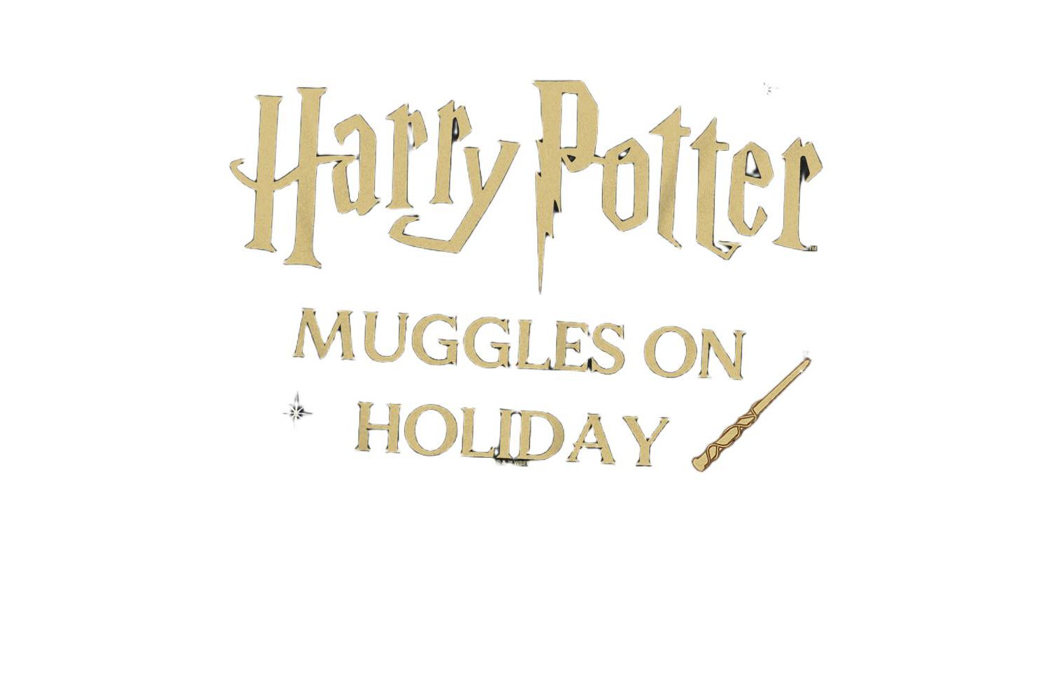 Men's Muggles On Holiday Wand T-Shirt