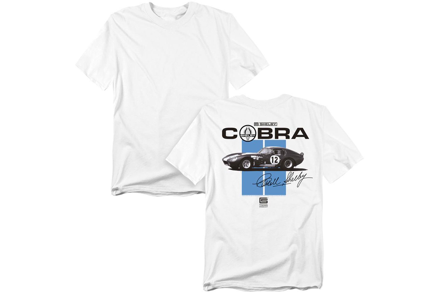 Men's Shelby Cobra Racing Stripes Back T-Shirt