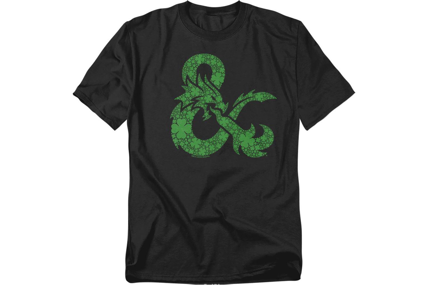 Men's Dungeons And Dragons St. Patrick's Day Shamrock Logo T-Shirt