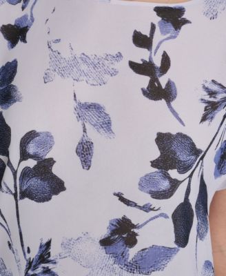 Petite Crew Neck Short-Sleeve Top