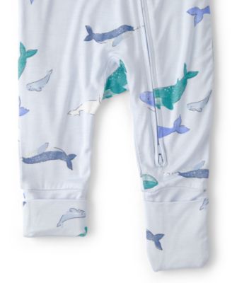 PurelySoft by Carter’s Baby Boys' Whale 2-Way Zip Snug Fit Sleep & Play Pajamas