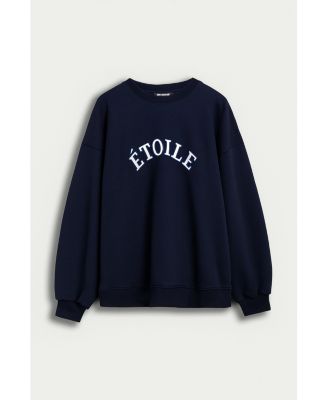 Women's Woven Text Logo Sweatshirt