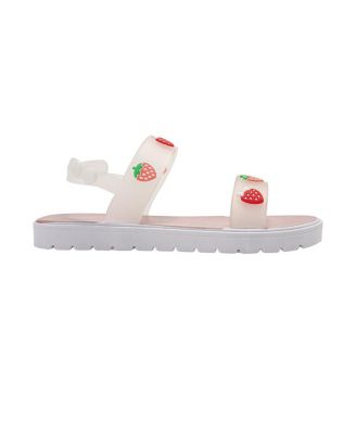 Girls PCU sandal with strawberry charms