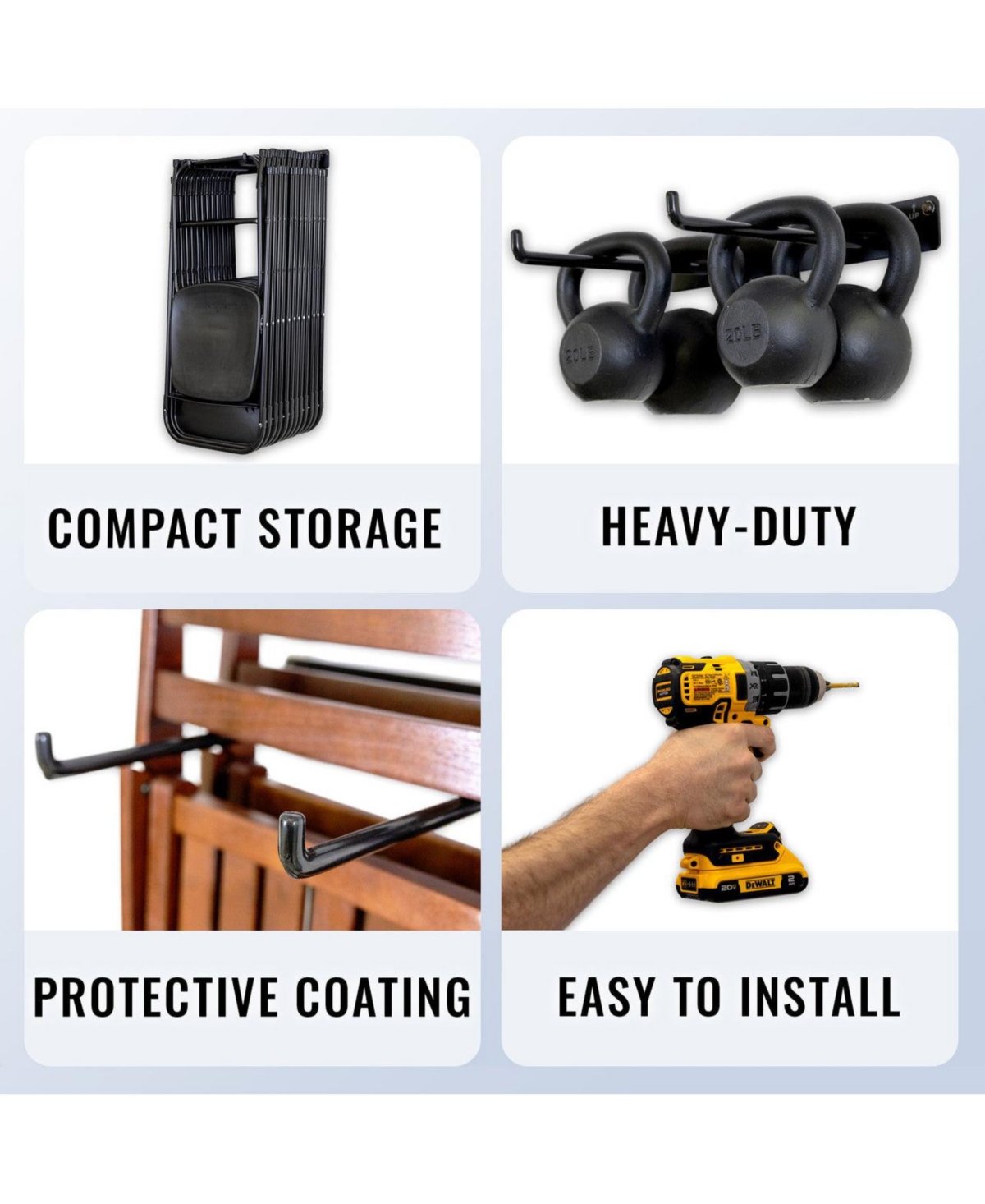 StoreYour Emporia Chair Storage Rack | Holds up to Chairs