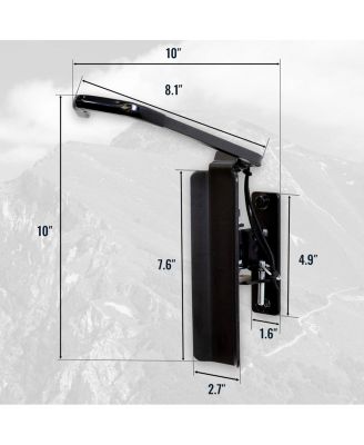 Swivel Mount Bike Storage Rack | 2 Bike Garage Wall Hooks