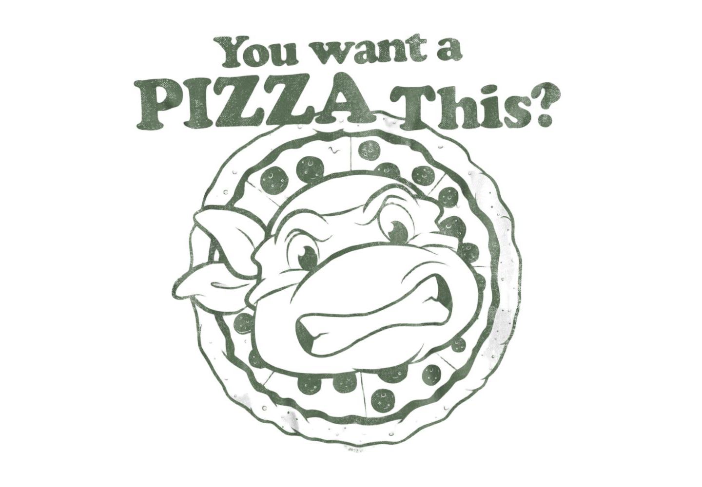 Мужская футболка Teenage Mutant Ninja Turtles Big & Tall "You Want a Pizza Me" Graphic T, цвет: Белый — фото 2