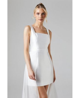 Women's Twill Mini Wedding Dress