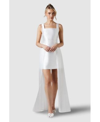 Women's Twill Mini Wedding Dress