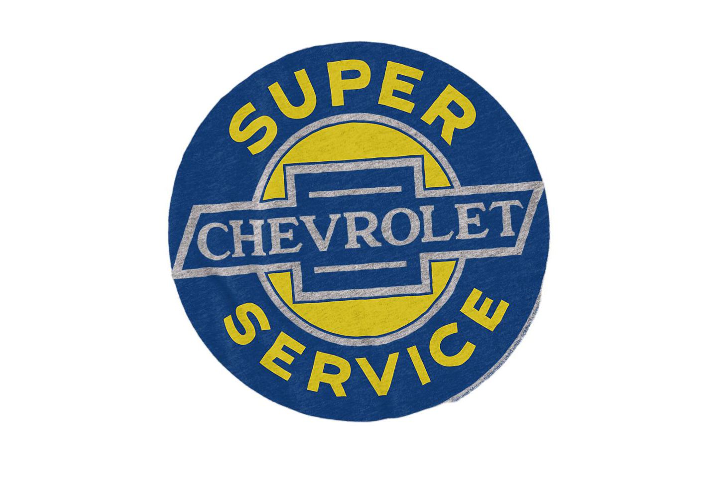 Мужская футболка Corvette Chevrolet Chevy Super Service, цвет: Меланжевый — фото 2