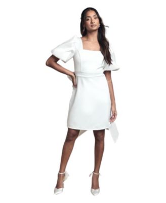 Women's Taffeta Bow Back Mini Dress