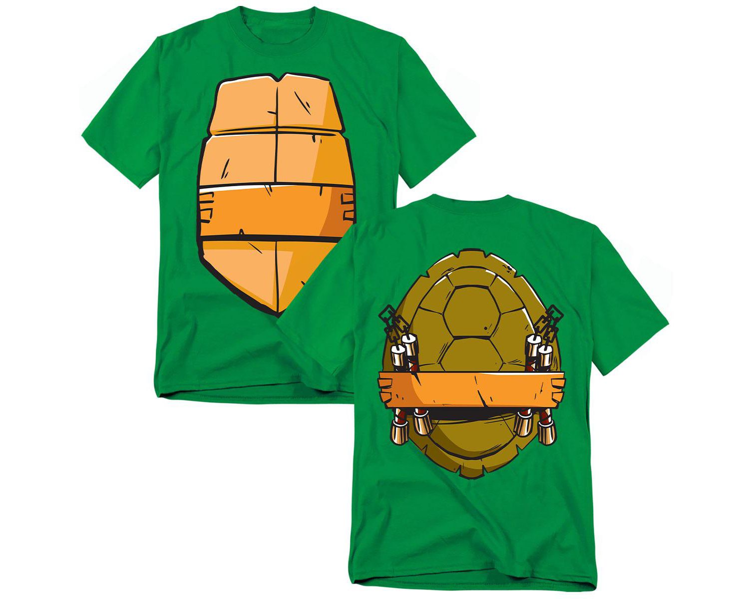 Big & Tall 2012 Michelangelo Shell Front Back T-Shirt