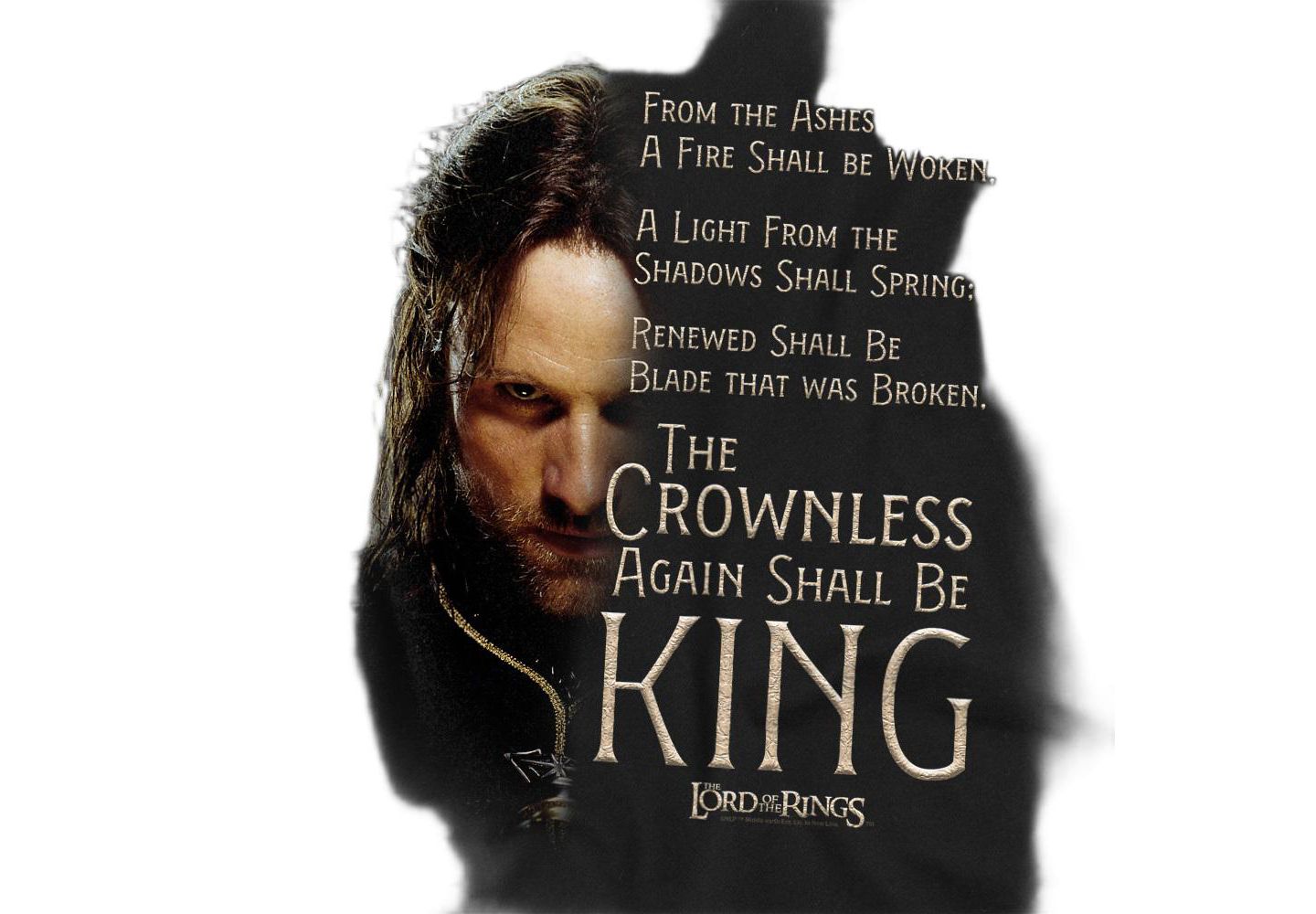 Мужская футболка Lord Of The Rings Aragorn Crownless King, цвет: Чёрный — фото 3