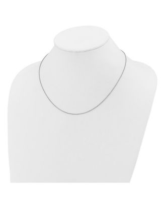 Solid 950 Platinum Polished Rolo Chain Necklace