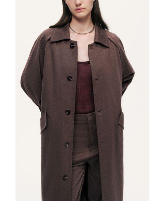 Women's Single-Breasted Trench Coat