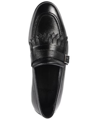 Men's Tortoise Monk Strap Slip-On Dress Loafers