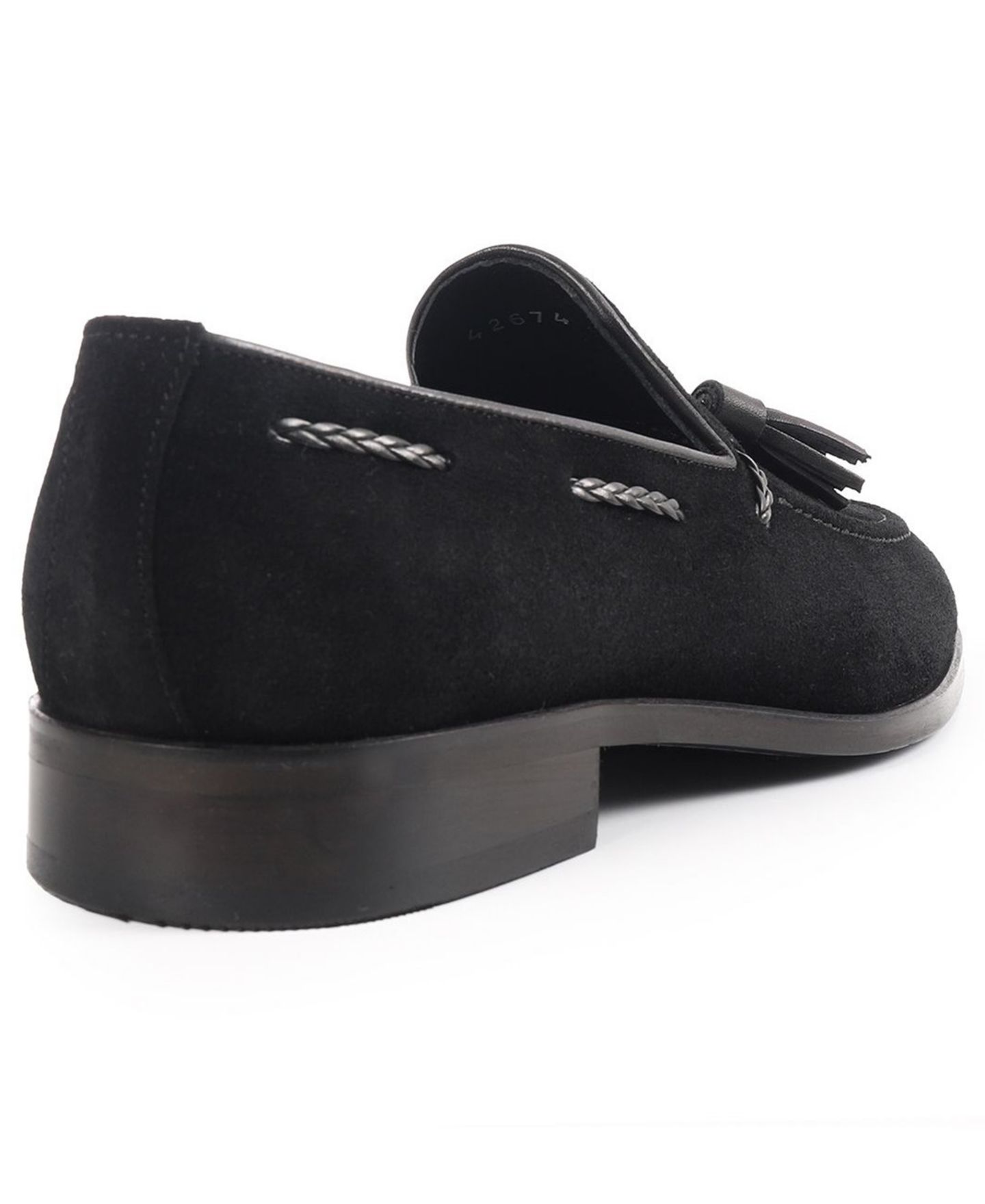 Мужские туфли VELLAPAIS Virginia Tassel Slip-On, цвет: Чёрный — фото 3