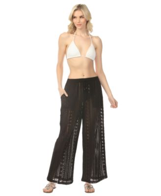 Women's Crochet Pull-On Cover-Up Pants
