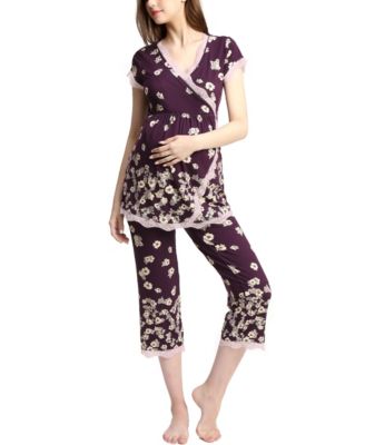 Maternity kimi + kai Ashley Nursing Pajama Set