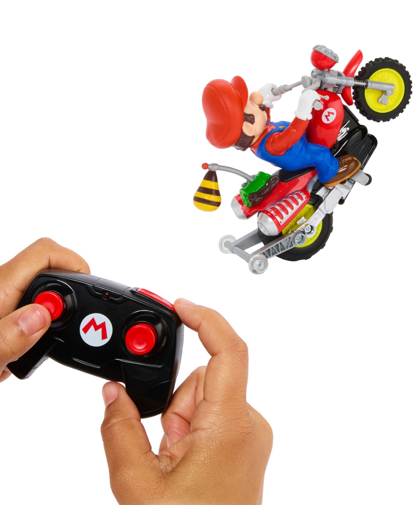 Детская игрушка Hot Wheels Mario Wheelie Motocross Remote-Controlled RC Vehicle — фото 2