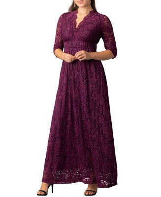 Women's Maria Lace A-Line Evening Gown with Pockets
