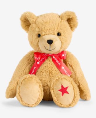 11"H Macy's Sitting Plush Bear