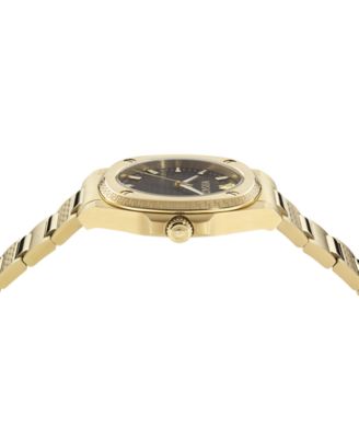 Women's Greca Pulse IP Yellow Gold Bracelet Watch, 36mm
