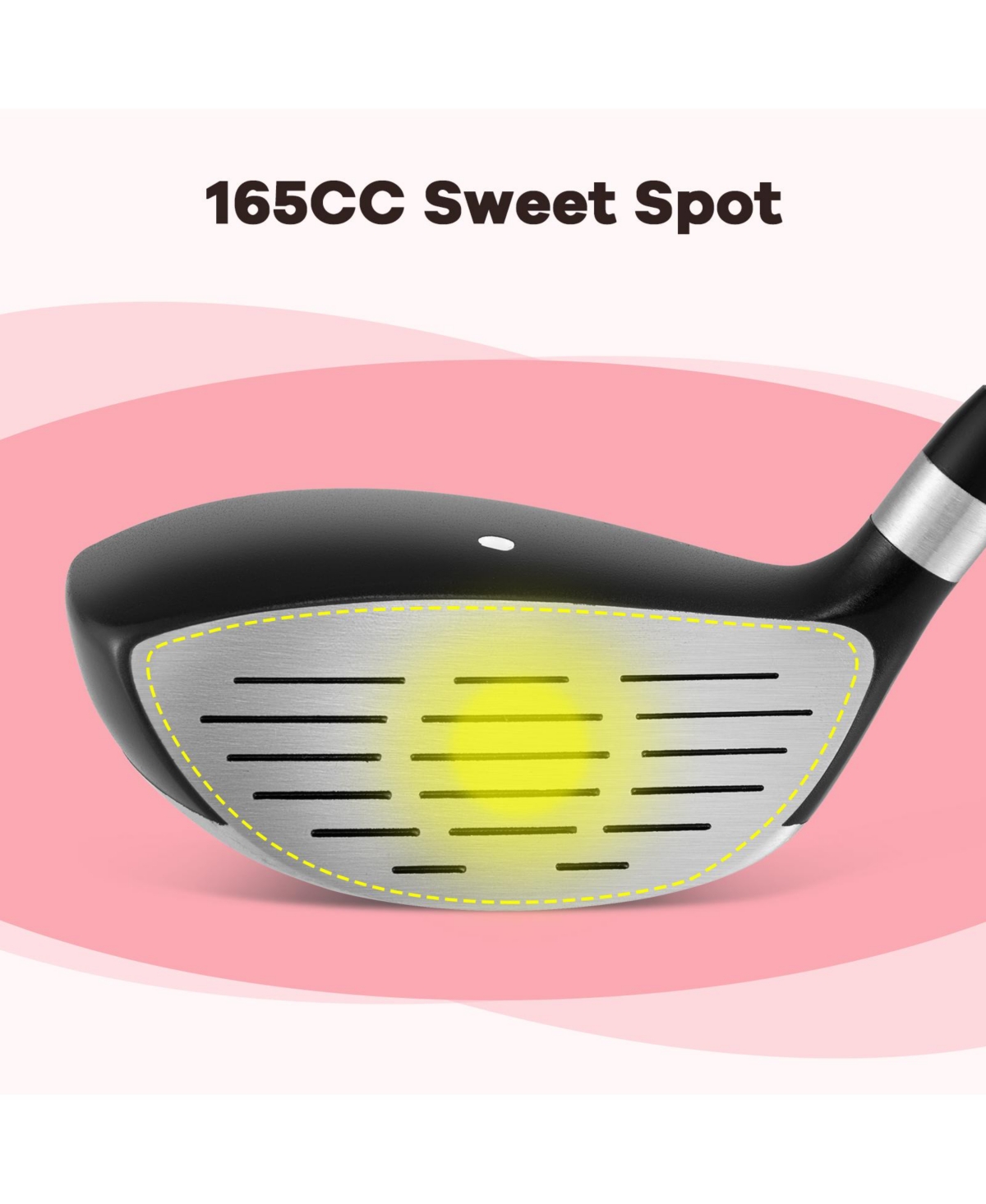 Mecale 38" Junior #3 Fairway Wood, 165CC, Fiberglass Shaft, Ages 11-14