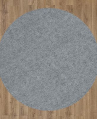 Dual Surface Thin Lock Gray 8' x 8' Round Rug Pad