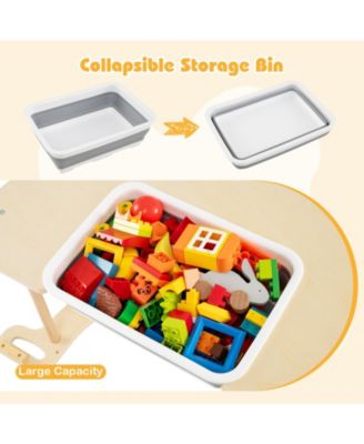 8-in-1 Kids Climbing Arch with Sensory Table and Collapsible Storage Bin, Ages 3