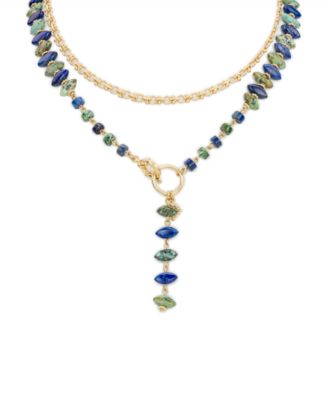 Gold-Tone Plated Convertible Necklace