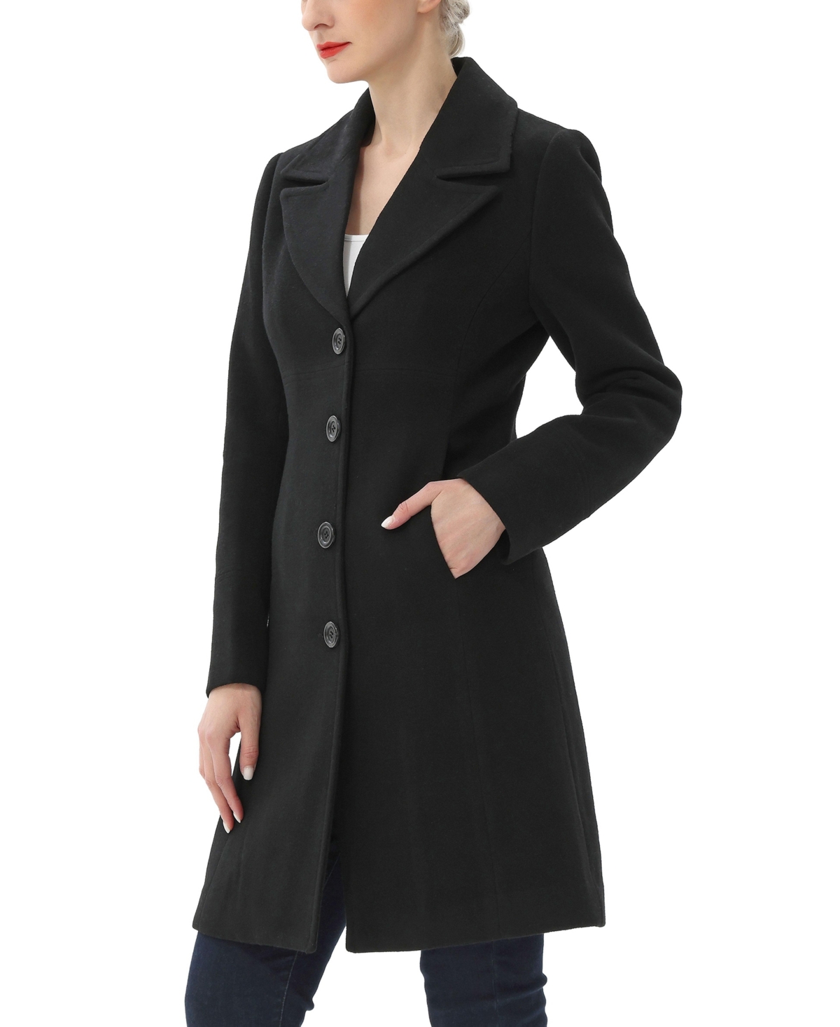kimi + kai Women's Lumi Wool Blend Walking Coat