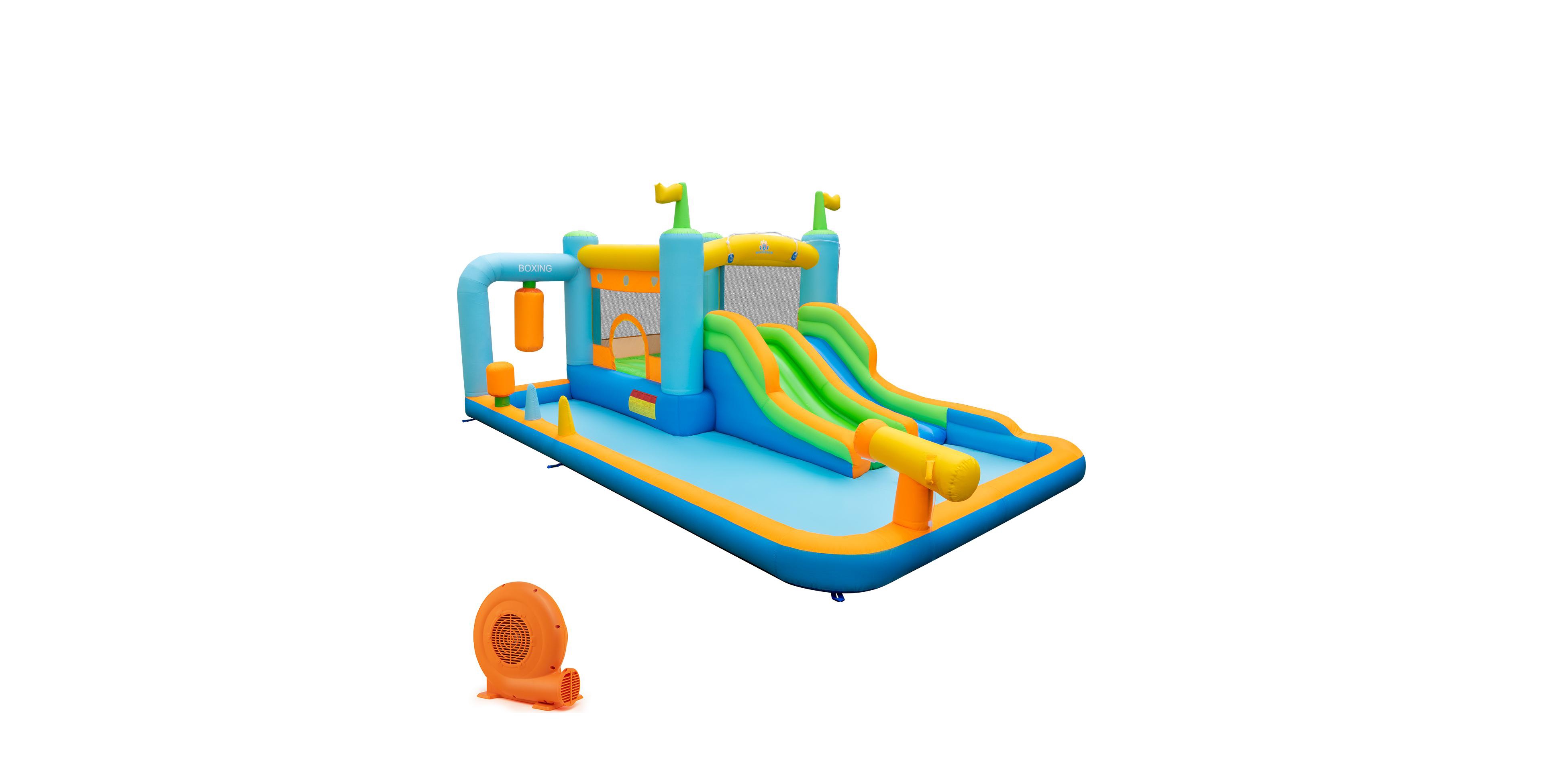 Mecale Giant Inflatable Water Slide for Kids Ages 3-10, 680W Blower Included
