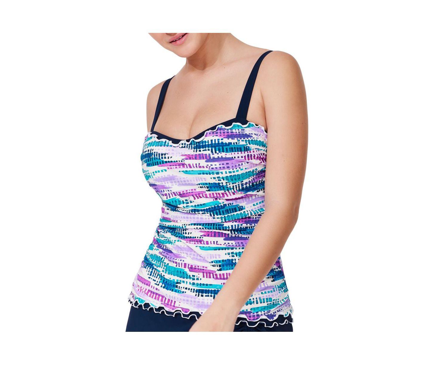 Women's Gottex Canva Tricolore E-Cup Tankini Top