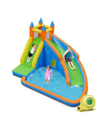 Kids Inflatable Water Slide Bounce House with Carry Bag, 480W Blower Included