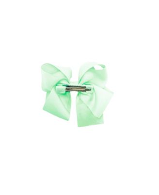 Girls Rainbow Shamrock Hair Bow
