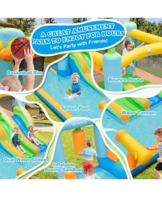 Giant Inflatable Water Slide for Kids Ages 3-10, 735W Blower Included