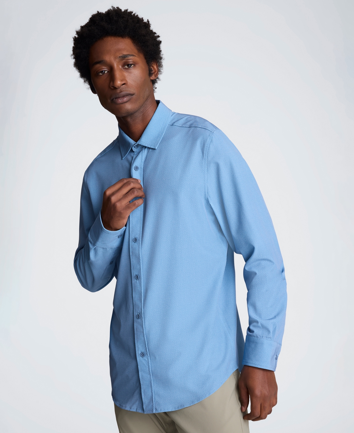 Kenneth Cole Men's Slim Fit Performance Shirt